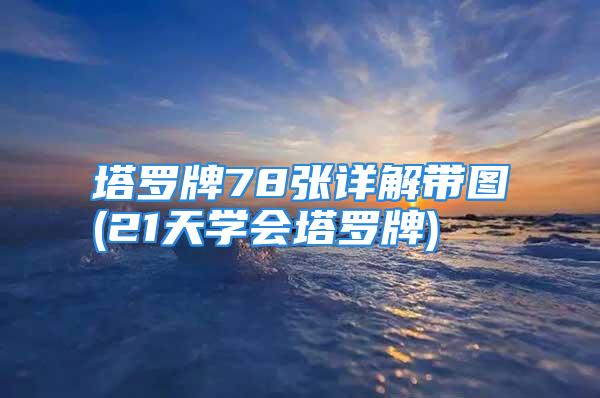 塔罗牌78张详解带图(21天学会塔罗牌)