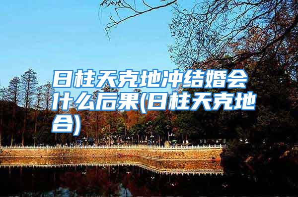 日柱天克地冲结婚会什么后果(日柱天克地合)