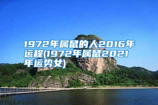 1972年属鼠的人2016年运程(1972年属鼠2021年运势女)