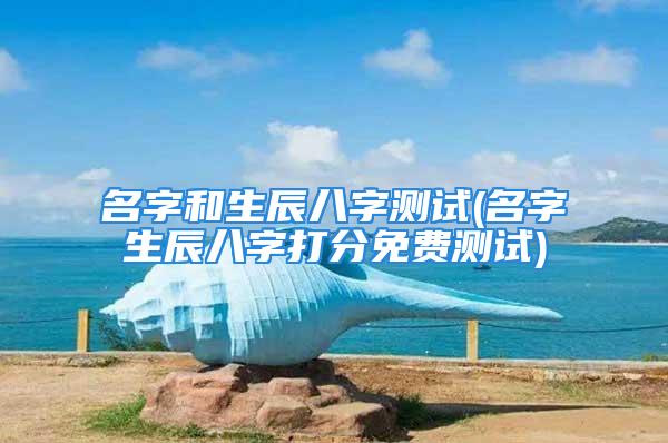 名字和生辰八字测试(名字生辰八字打分免费测试)
