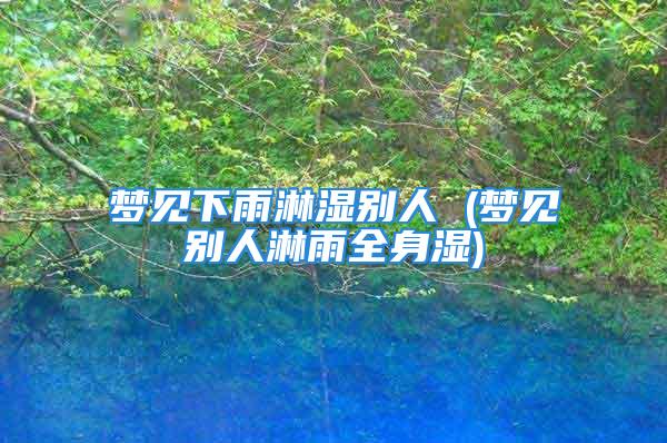 梦见下雨淋湿别人 (梦见别人淋雨全身湿)