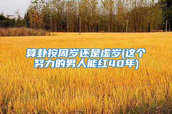 算卦按周岁还是虚岁(这个努力的男人能红40年)