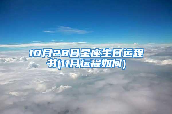 10月28日星座生日运程书(11月运程如何)