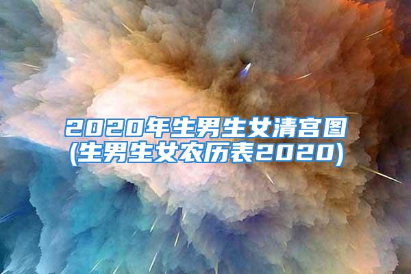 2020年生男生女清宫图(生男生女农历表2020)