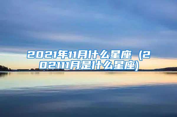 2021年11月什么星座 (202111月是什么星座)