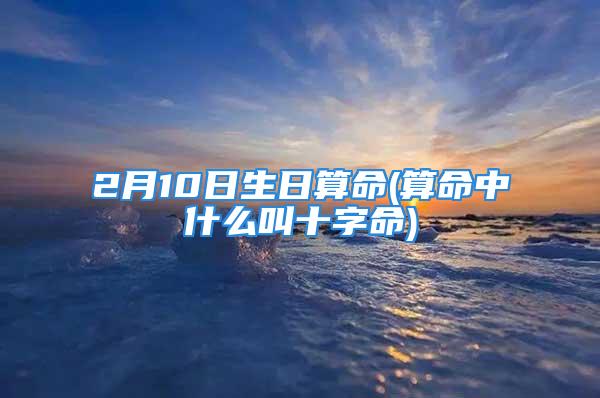 2月10日生日算命(算命中什么叫十字命)