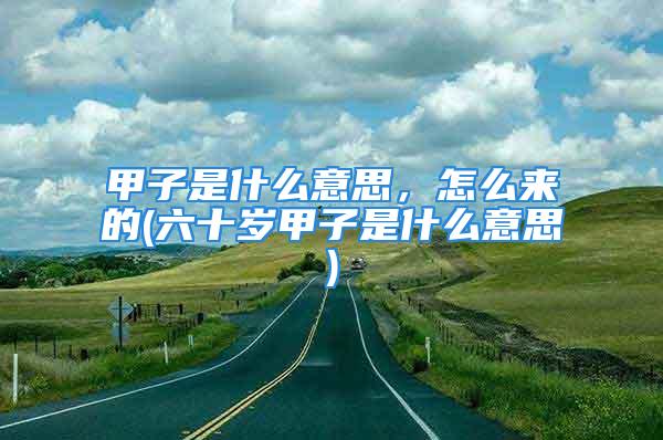 甲子是什么意思，怎么来的(六十岁甲子是什么意思)