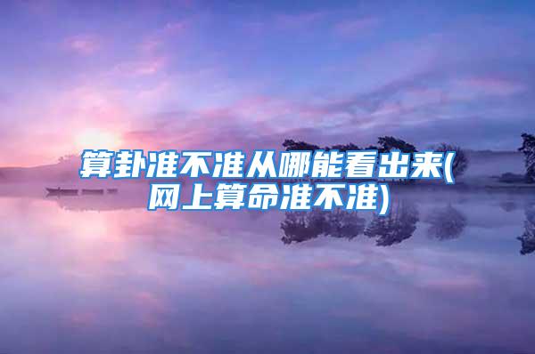 算卦准不准从哪能看出来(网上算命准不准)