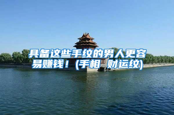 具备这些手纹的男人更容易赚钱！(手相 财运纹)