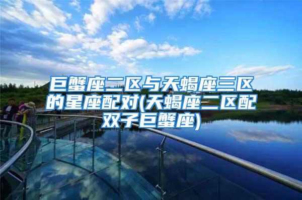 巨蟹座二区与天蝎座三区的星座配对(天蝎座二区配双子巨蟹座)
