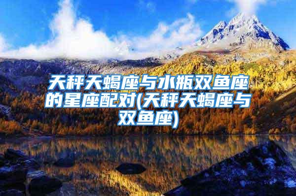 天秤天蝎座与水瓶双鱼座的星座配对(天秤天蝎座与双鱼座)