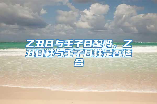 乙丑日与壬子日配吗,乙丑日柱与壬子日柱是否适合