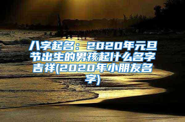 八字起名：2020年元旦节出生的男孩起什么名字吉祥(2020年小朋友名字)