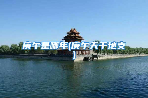 庚午是哪年(庚午天干地支)