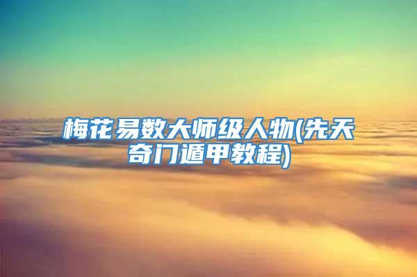 梅花易数大师级人物(先天奇门遁甲教程)