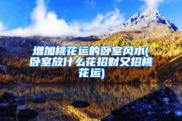 增加桃花运的卧室风水(卧室放什么花招财又招桃花运)