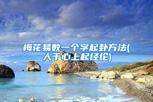 梅花易数一个字起卦方法(人于心上起经纶)