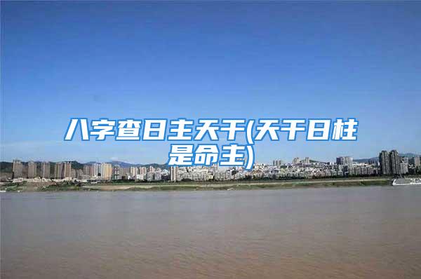 八字查日主天干(天干日柱是命主)