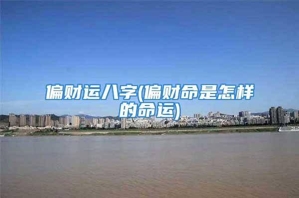 偏财运八字(偏财命是怎样的命运)