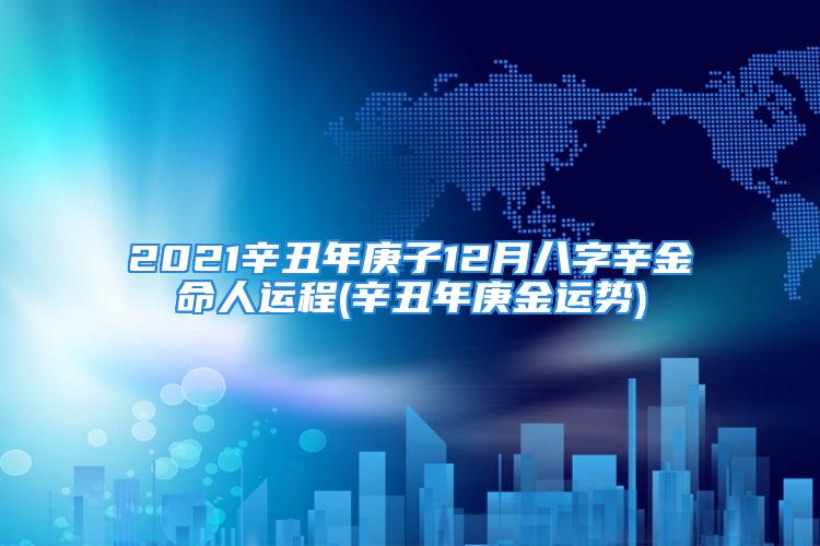 2021辛丑年庚子12月八字辛金命人运程(辛丑年庚金运势)
