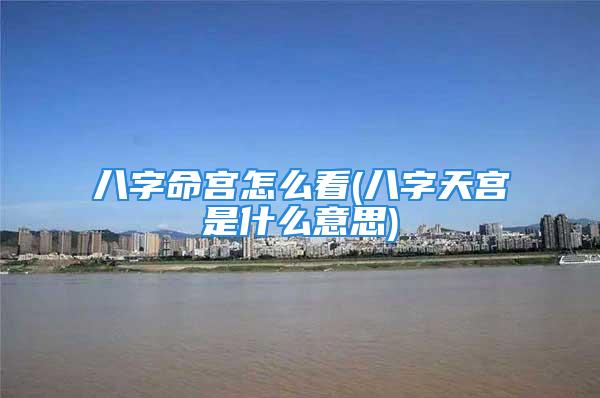 八字命宫怎么看(八字天宫是什么意思)