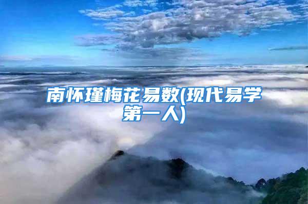 南怀瑾梅花易数(现代易学第一人)