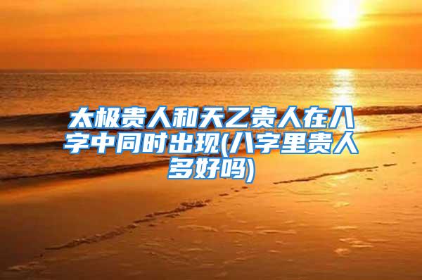 太极贵人和天乙贵人在八字中同时出现(八字里贵人多好吗)