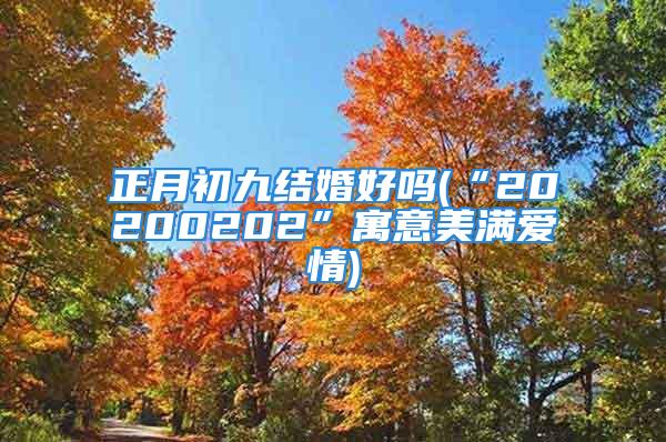 正月初九结婚好吗(“20200202”寓意美满爱情)