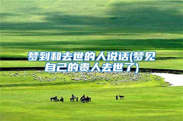梦到和去世的人说话(梦见自己的贵人去世了)