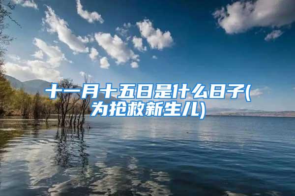 十一月十五日是什么日子(为抢救新生儿)