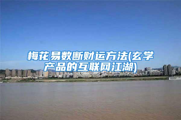 梅花易数断财运方法(玄学产品的互联网江湖)
