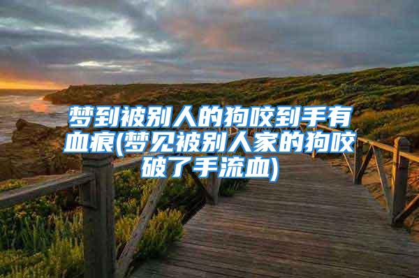 梦到被别人的狗咬到手有血痕(梦见被别人家的狗咬破了手流血)