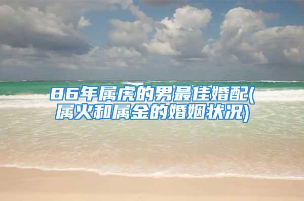 86年属虎的男最佳婚配(属火和属金的婚姻状况)