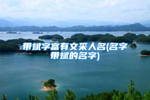 带斌字富有文采人名(名字带斌的名字)