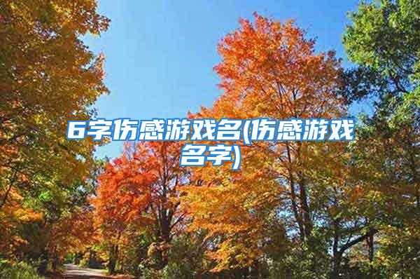 6字伤感游戏名(伤感游戏名字)