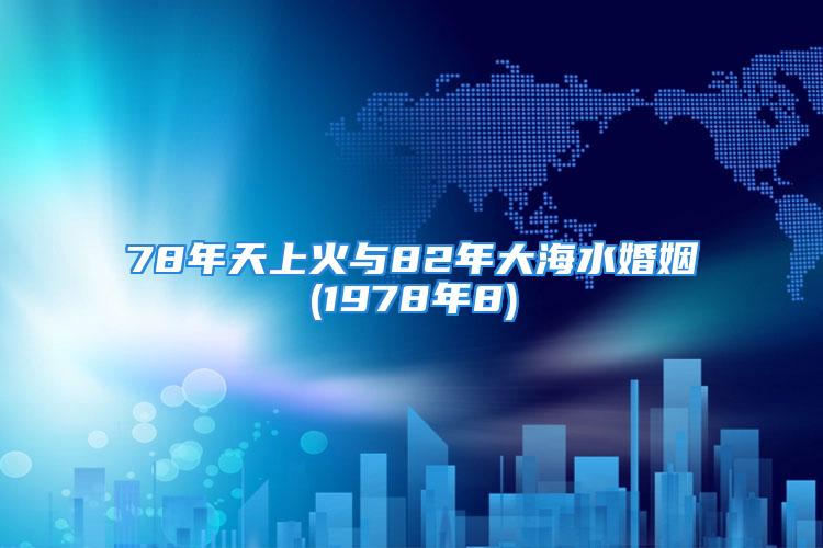 78年天上火与82年大海水婚姻(1978年8)