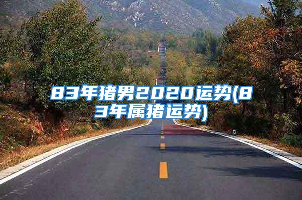 83年猪男2020运势(83年属猪运势)