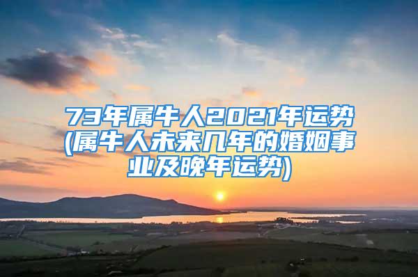 73年属牛人2021年运势(属牛人未来几年的婚姻事业及晚年运势)