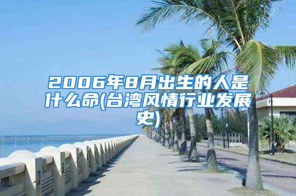 2006年8月出生的人是什么命(台湾风情行业发展史)