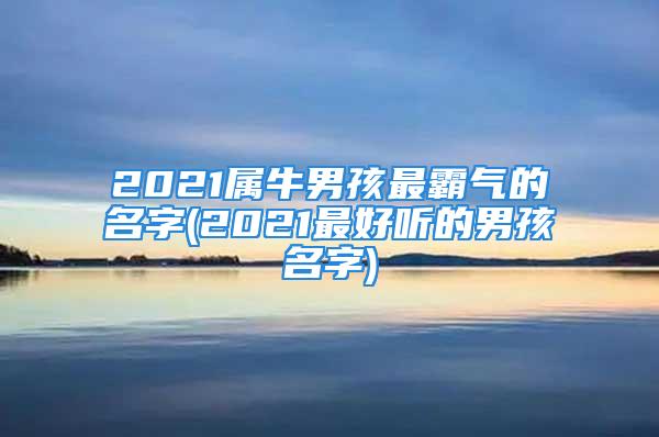 2021属牛男孩最霸气的名字(2021最好听的男孩名字)