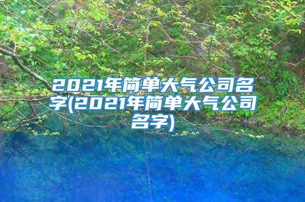 2021年简单大气公司名字(2021年简单大气公司名字)