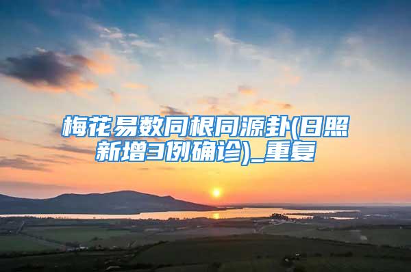 梅花易数同根同源卦(日照新增3例确诊)_重复