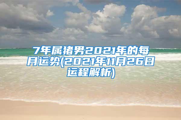 7年属猪男2021年的每月运势(2021年11月26日运程解析)