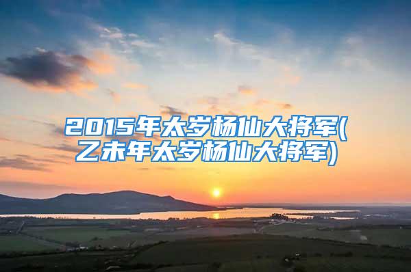 2015年太岁杨仙大将军(乙未年太岁杨仙大将军)