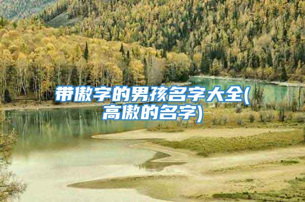 带傲字的男孩名字大全(高傲的名字)