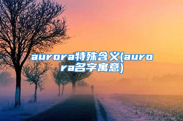 aurora特殊含义(aurora名字寓意)