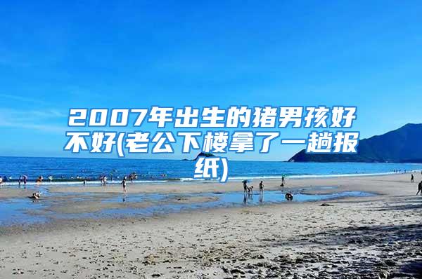 2007年出生的猪男孩好不好(老公下楼拿了一趟报纸)