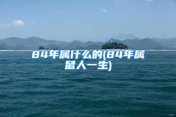 84年属什么的(84年属鼠人一生)