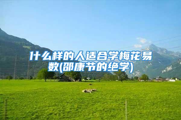 什么样的人适合学梅花易数(邵康节的绝学)