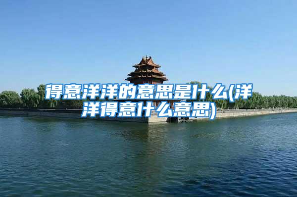 得意洋洋的意思是什么(洋洋得意什么意思)